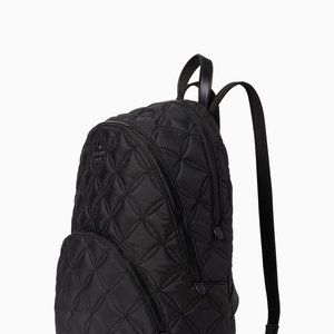 kate spade black quilted backpack